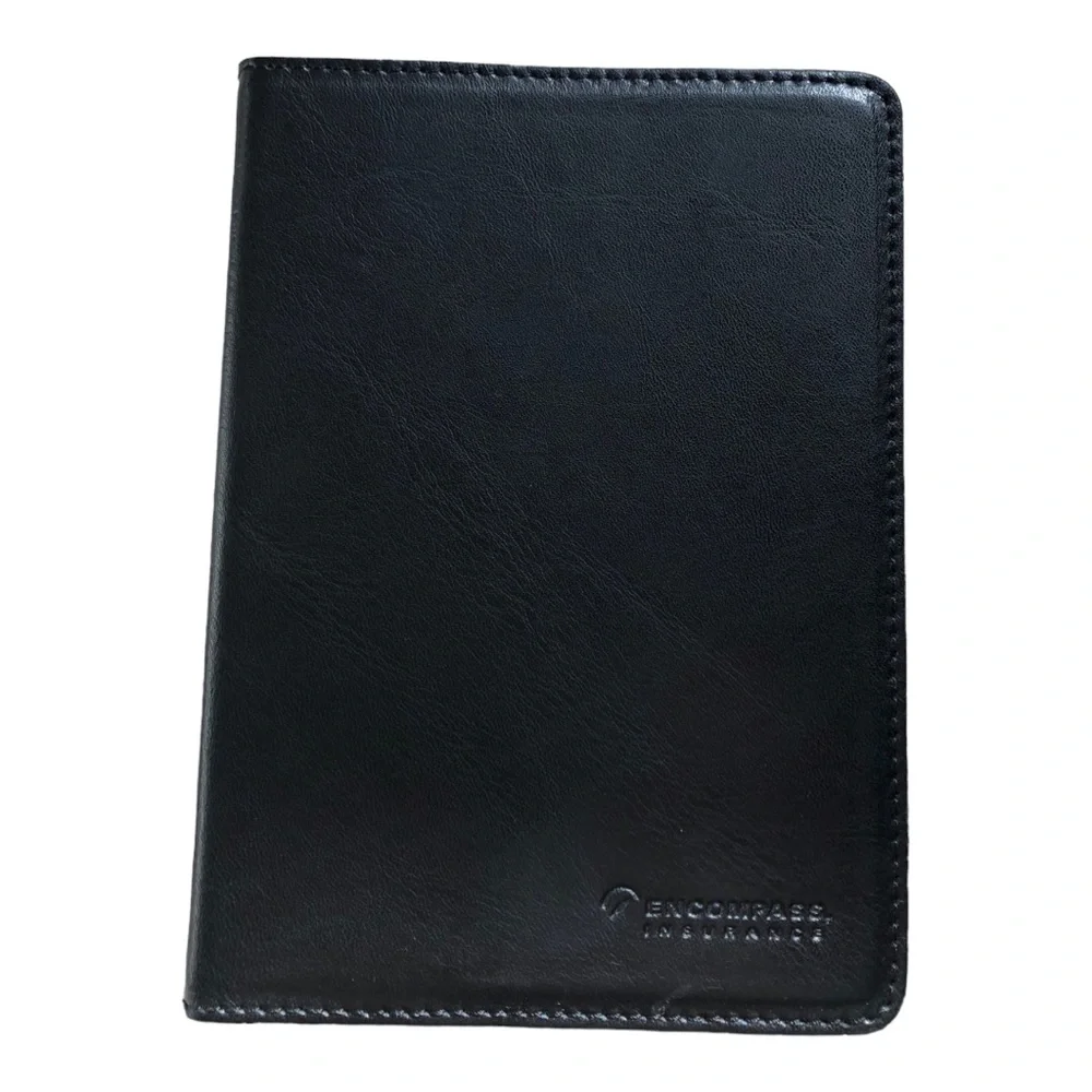 Alessandro Venzanzi Black Leather Notebook